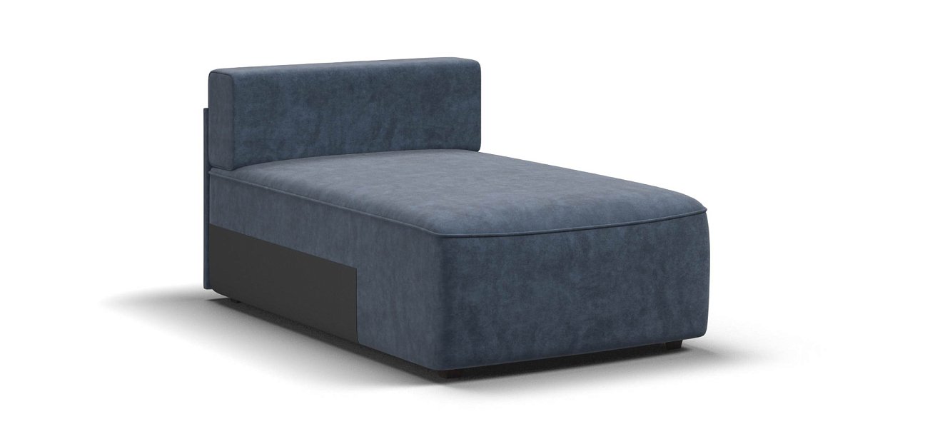 Кинг Модуль оттоманка велюр Роял синий