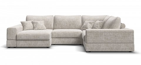 П-образный диван-кровать Босс Модуль Шенилл Смарт кварц 2