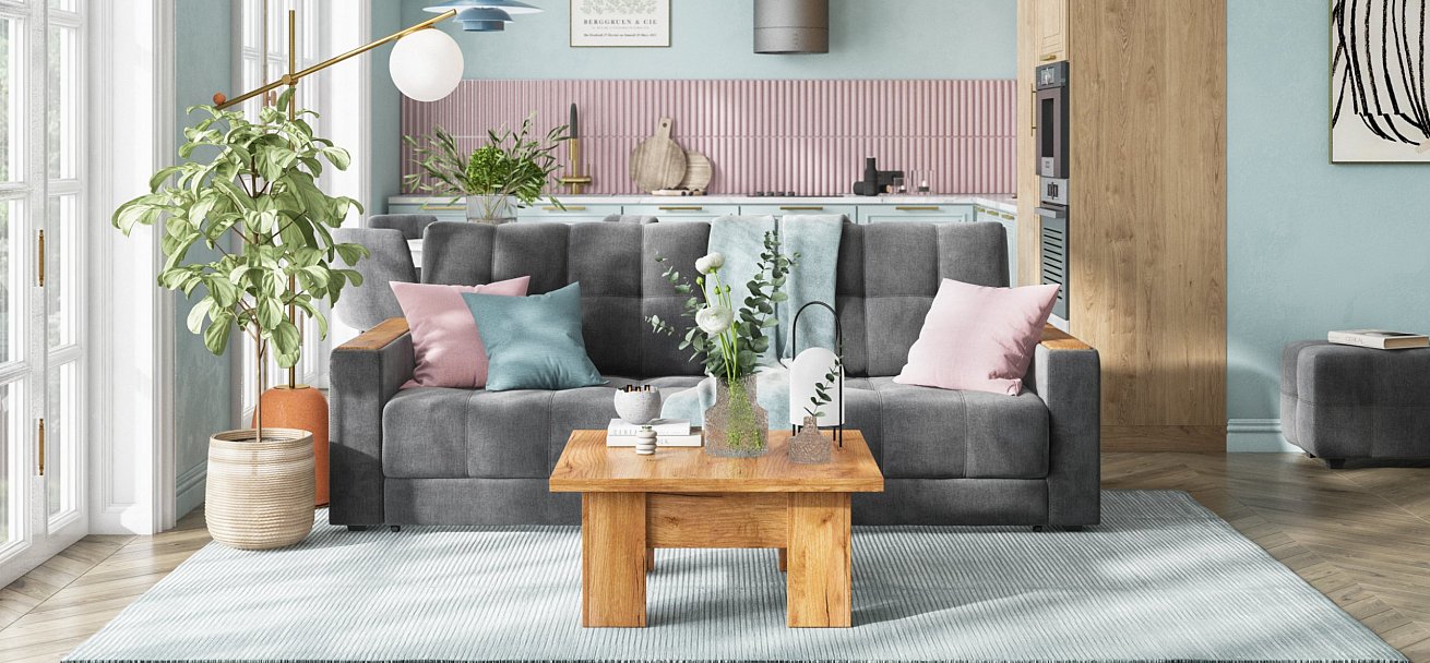 Накладки 2 шт. на диван Босс Дымчатый Крафт