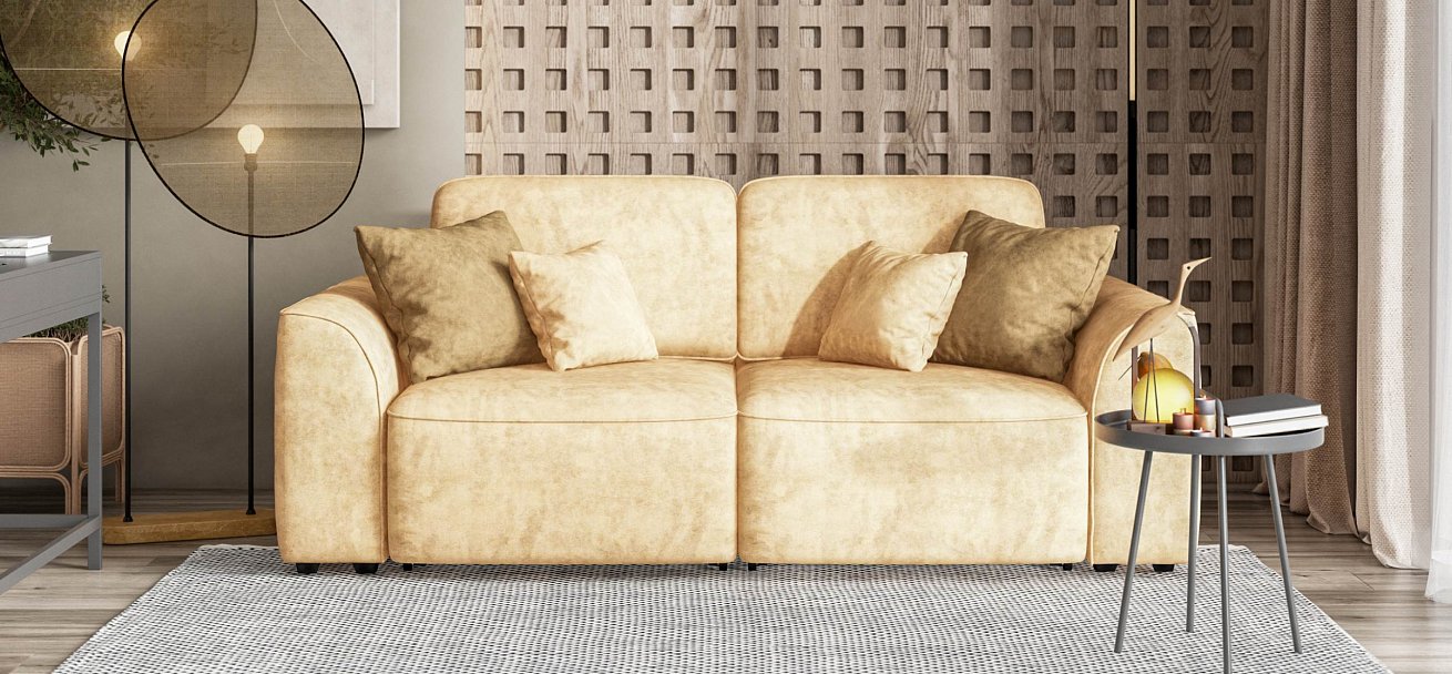 Диван Кинг Модуль велюр Роял шампань