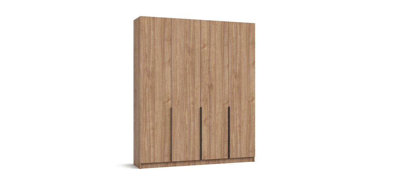 Рим 180 шкаф распашной 4Д+ящики 01 Орех Селект