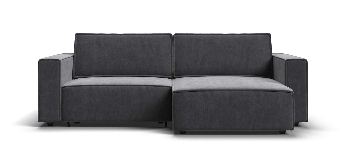Угловой диван Босс Софт Модуль велюр Монолит серый