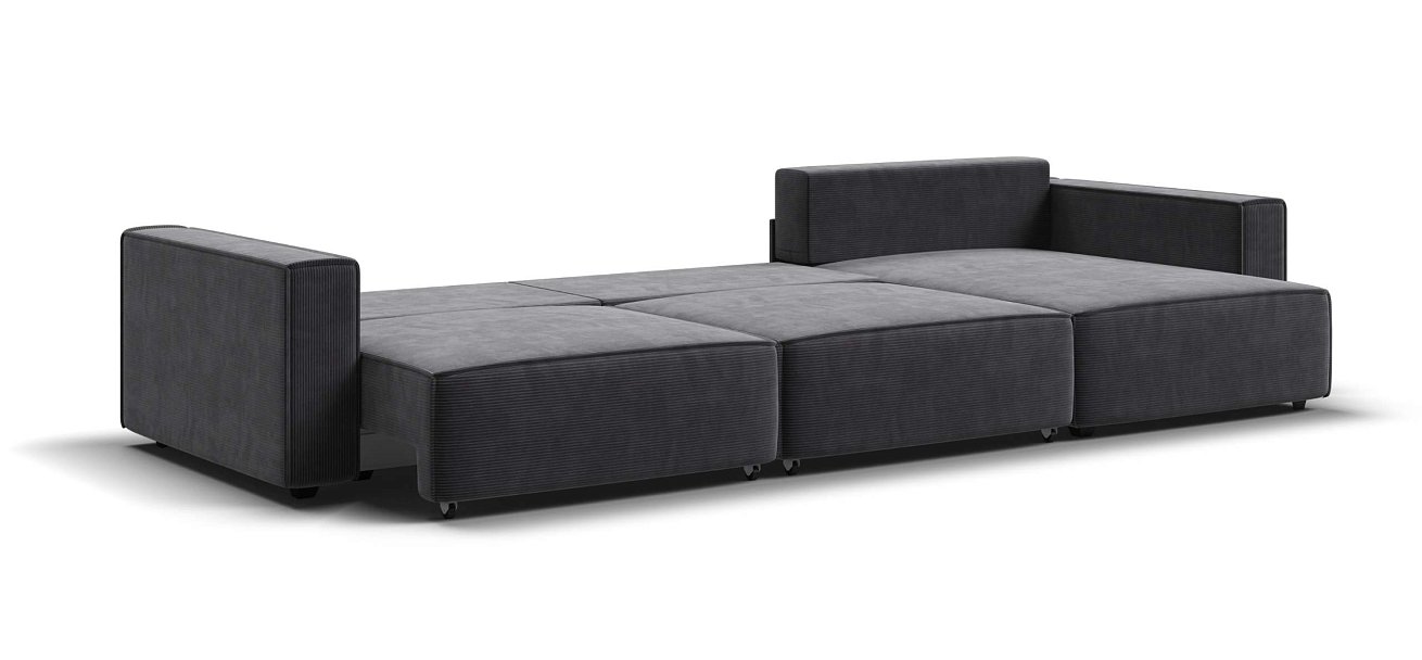 Угловой диван Босс Софт Модуль Макс Вельвет Корд графит