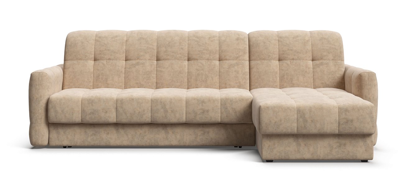 Угловой диван Босс Слип 160 велюр Роял шампань