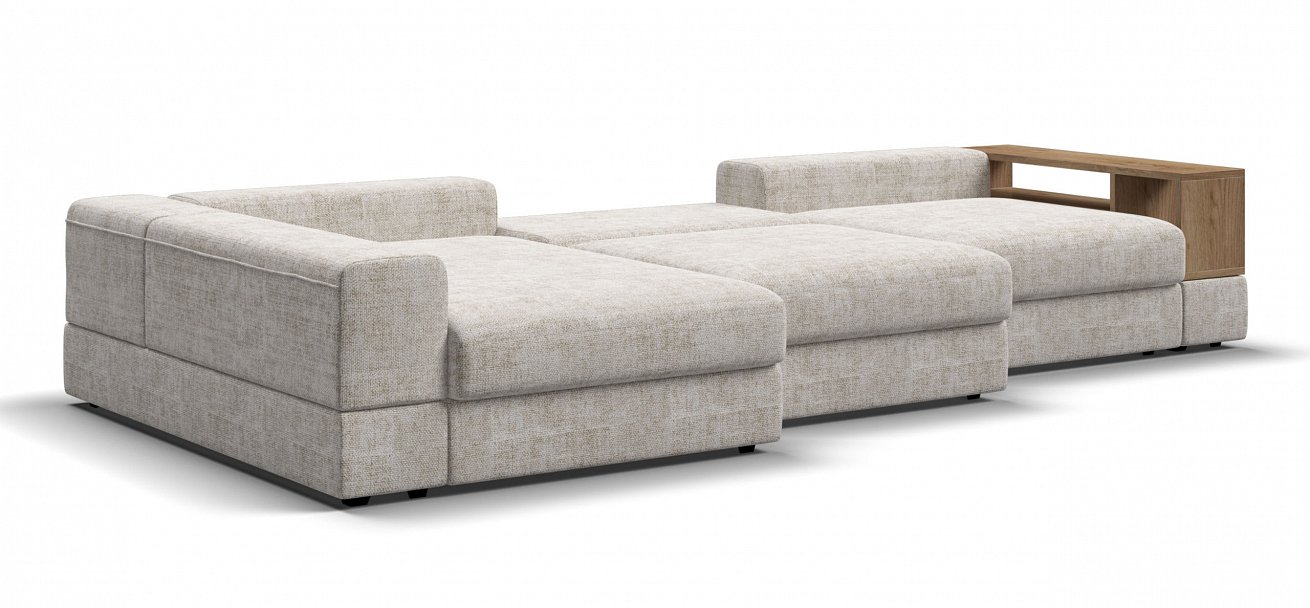 Угловой диван-кровать Босс Модуль ХЛ Шенилл Смарт кварц