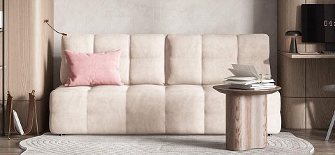 Диван Денди Мини велюр Монолит латте 2