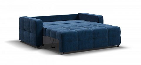 Диван Денди двухместный велюр Монолит синий 3
