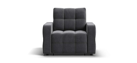 Денди кресло-кровать велюр Монолит серый 1
