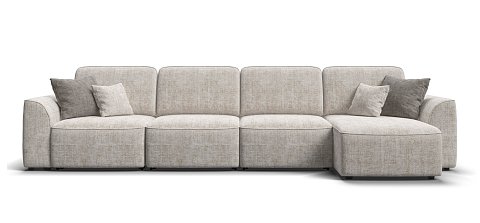 Угловой диван Кинг Модуль Макс Шенилл Смарт кварц 1