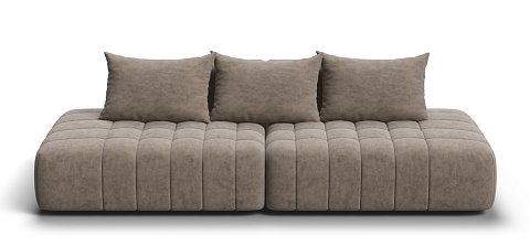 Диван Босс Твин прямой велюр Роял тауп 1