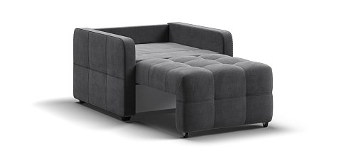 Кресло-кровать Денди Слим велюр Монолит серый 3