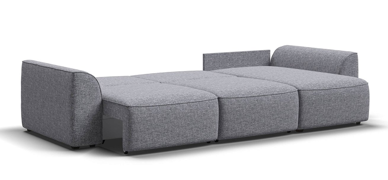 Угловой диван Кинг Рогожка Венто серый