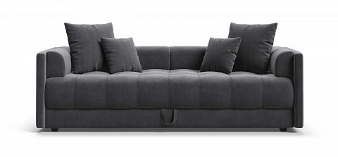 Тахта Босс велюр Монолит серый 1