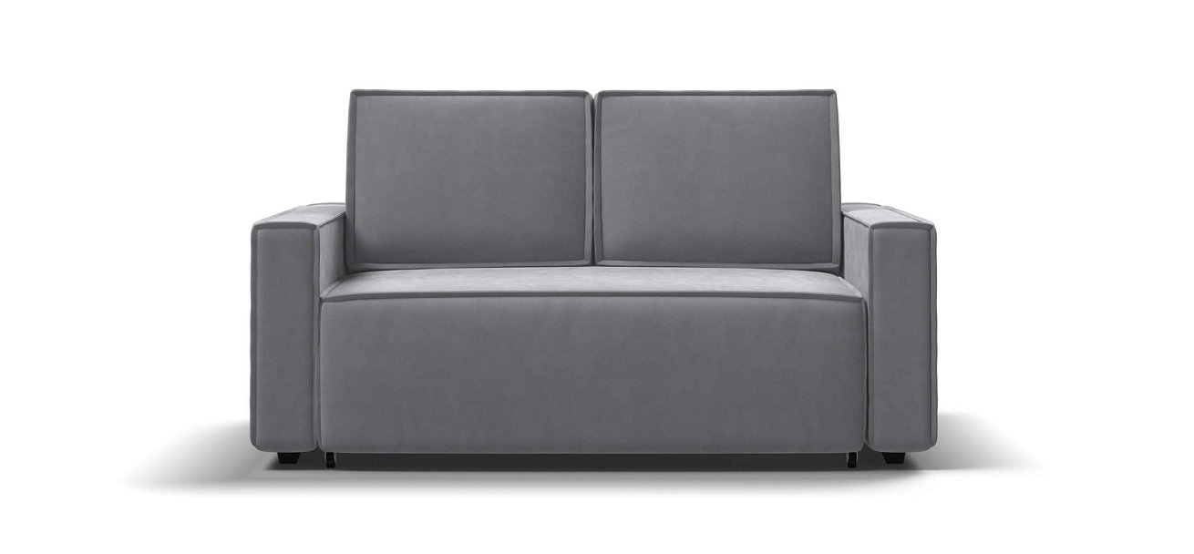 Диван Норд двухместный велюр Монолит сталь