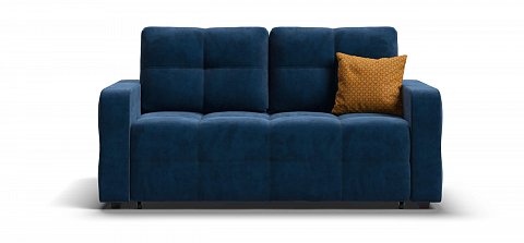 Диван Денди двухместный велюр Монолит синий 1
