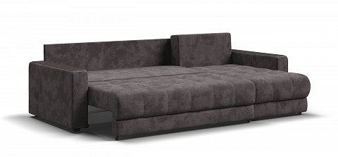 Угловой диван Босс Классик велюр Алькантара серый 3