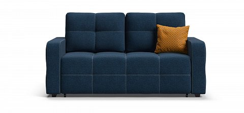 Диван Денди двухместный Рогожка Мальмо синий 1