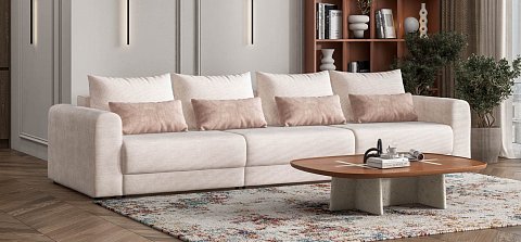 Модульный диван Ричмонд Модуль Макс Вельвет Корд бежевый 2