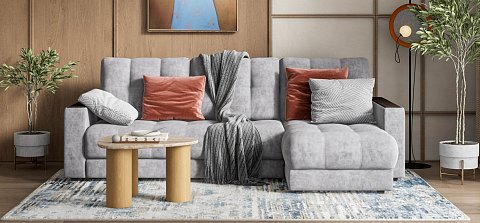 Угловой диван Босс Классик велюр Роял агат 2