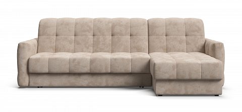 Угловой диван Босс Слип 160 велюр Алькантара пепел 1