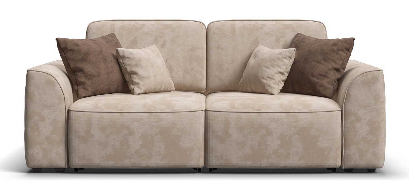 Диван Кинг Модуль велюр Алькантара пепел