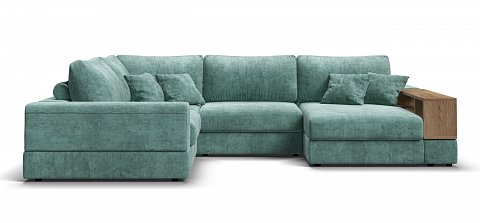 П-образный диван-кровать Босс Модуль Шенилл Глосс минт 2