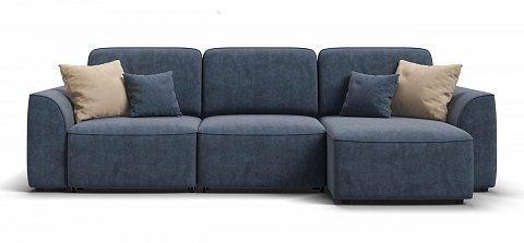 Угловой диван Кинг велюр Роял синий 1