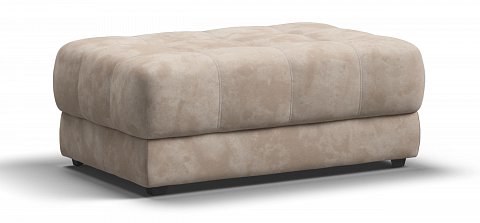 Босс пуф велюр Алькантара пепел