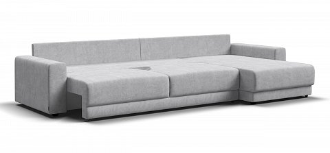 Угловой диван Босс Прайм Макс Шенилл Клауд серый 3