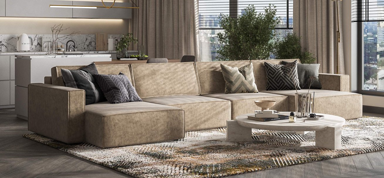 Босс Софт Модуль спальное место велюр Роял тауп