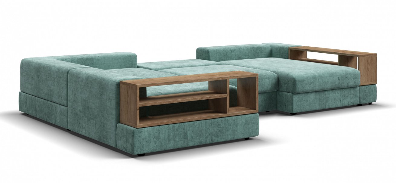 П-образный диван-кровать Босс Модуль Шенилл Глосс минт