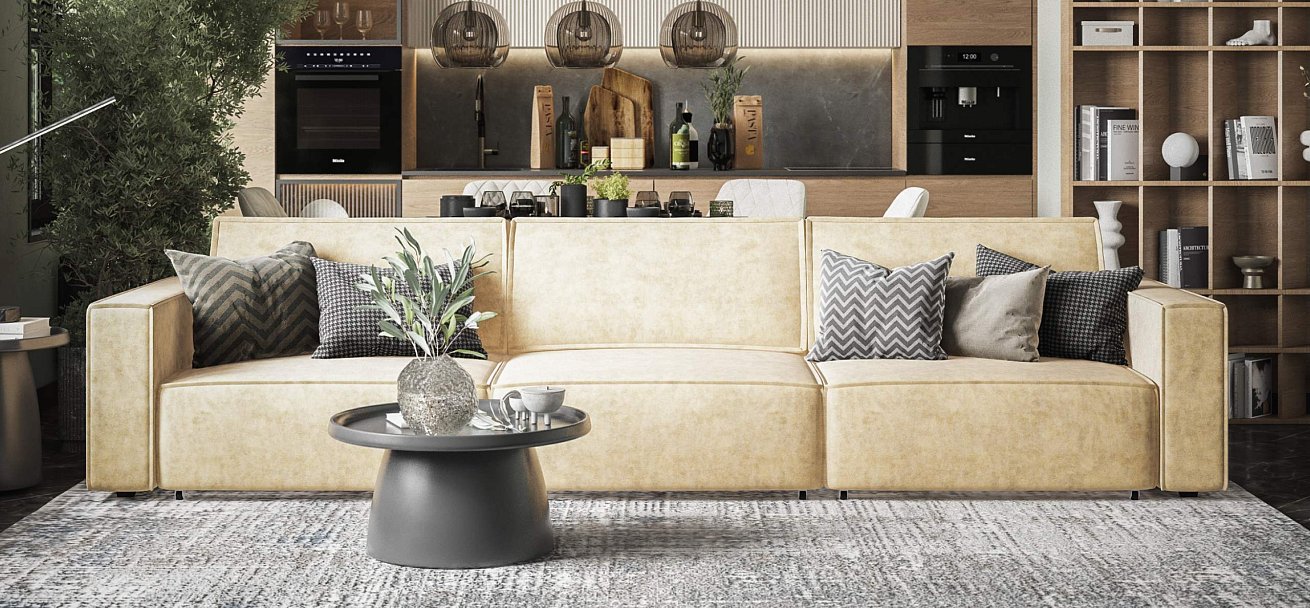 Диван Босс Софт Модуль Макс велюр Роял шампань