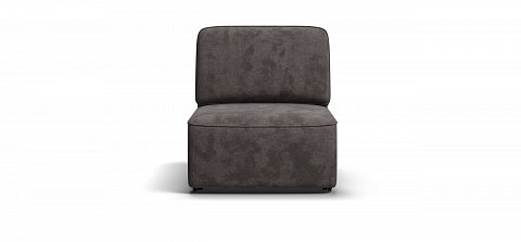 Кинг Модуль спальное место велюр Алькантара серый 2