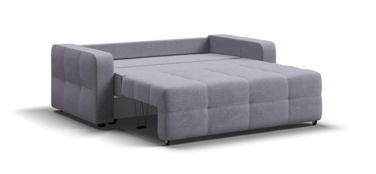 Диван Денди двухместный Рогожка Мальмо платина