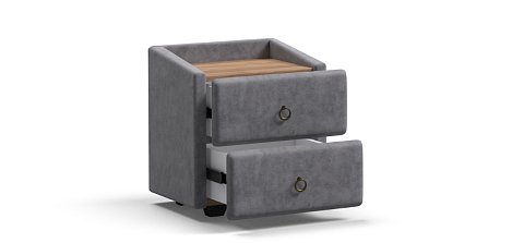 Тумба Босс Классик велюр Роял агат, Орех Селект 3