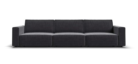 Диван Босс Софт Модуль Макс Вельвет Корд графит 1