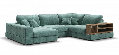 П-образный диван-кровать Босс Модуль Шенилл Глосс минт