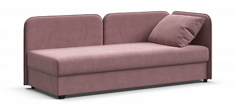 Тахта Ирис велюр Монолит розовый 3