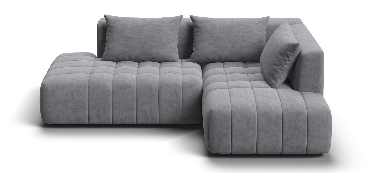 Угловой диван правый Босс Твин велюр Роял агат