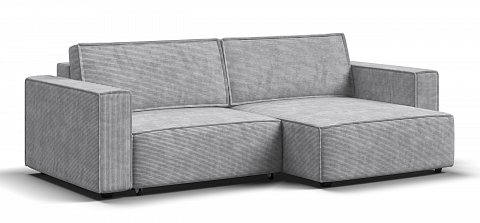 Угловой диван Босс Софт Модуль Вельвет Корд серый