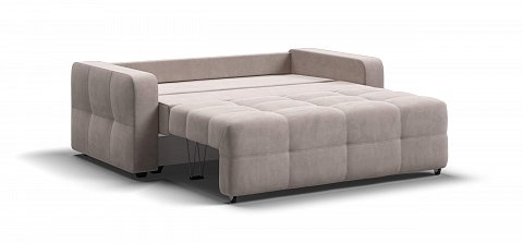 Диван Денди двухместный велюр Монолит латте 3