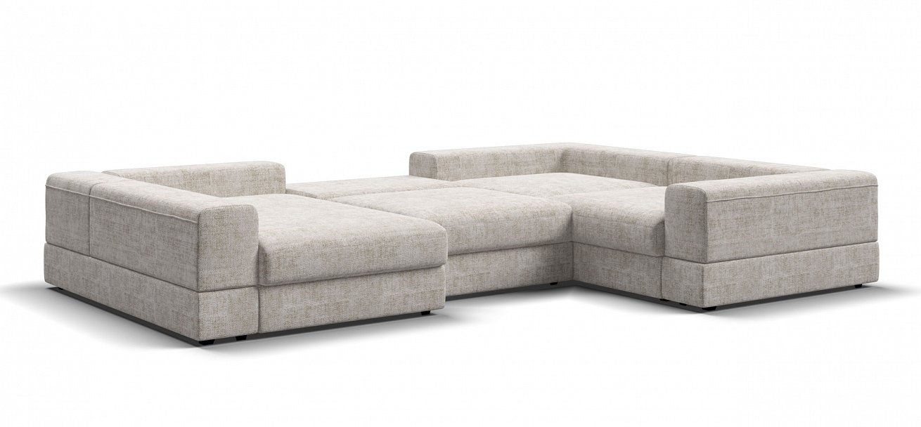 П-образный диван-кровать Босс Модуль Шенилл Смарт кварц