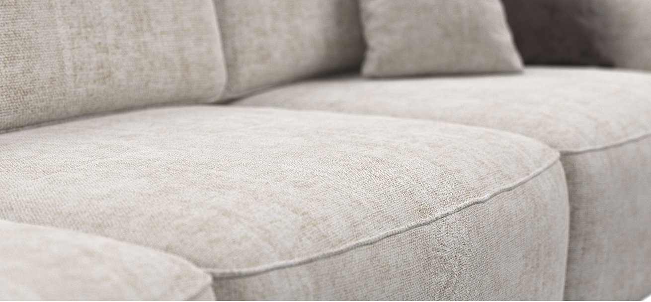 П-образный диван Кинг Модуль Шенилл Смарт кварц