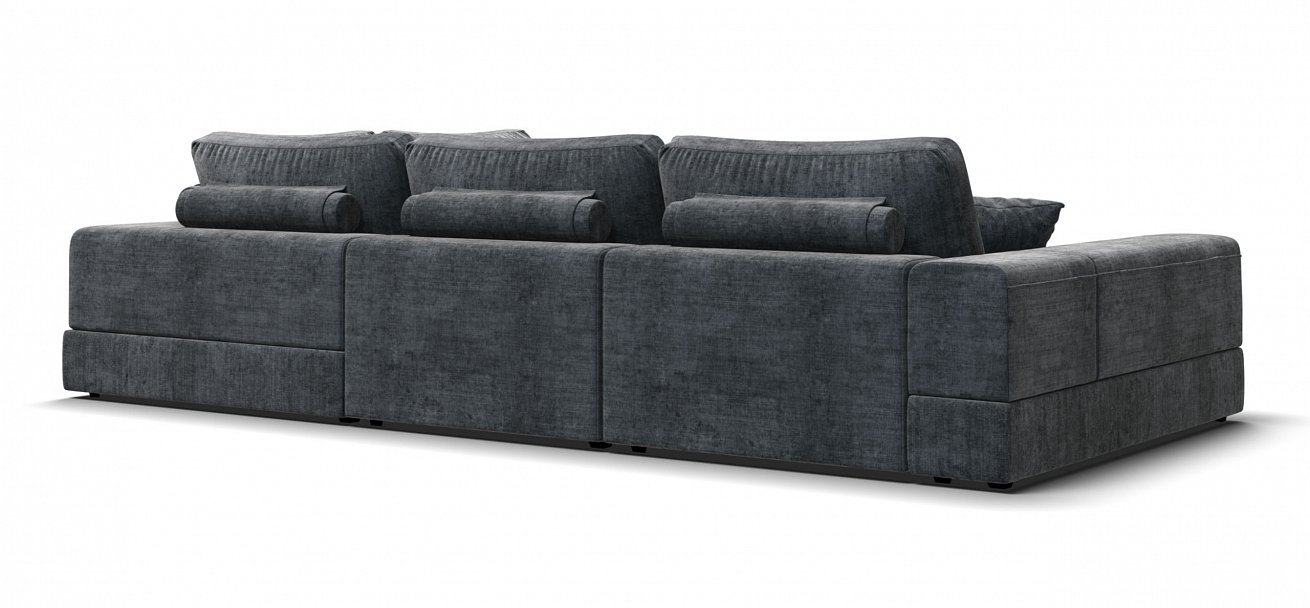 П-образный диван-кровать Босс Модуль Шенилл Глосс карбон