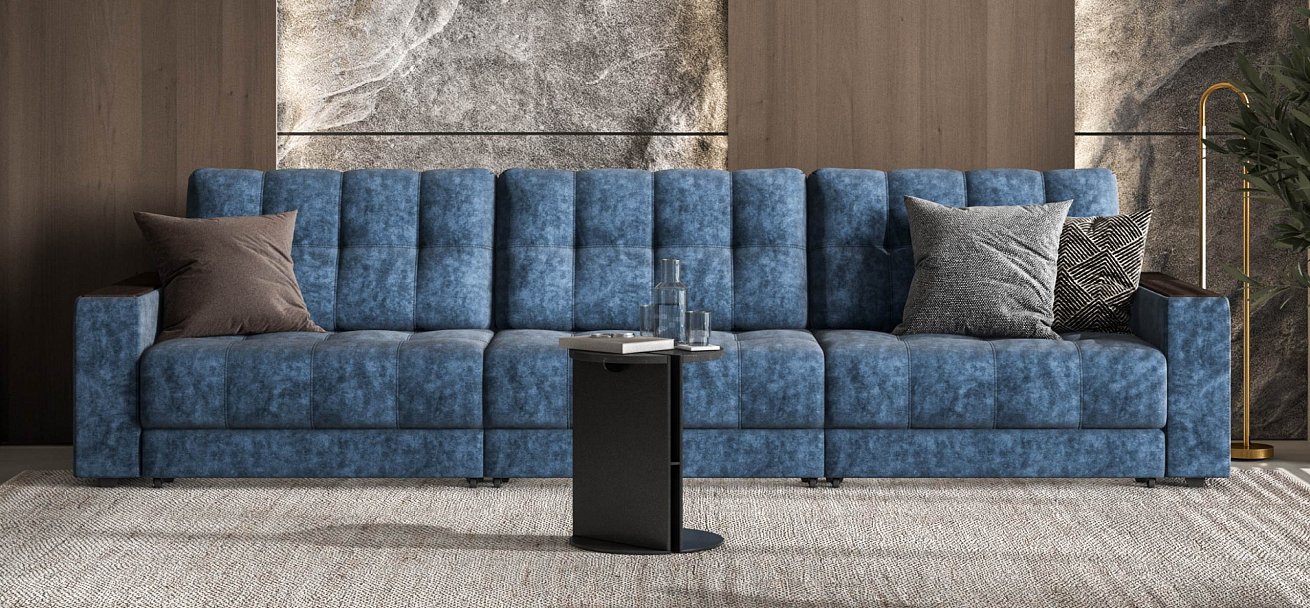 Диван Босс Гранд велюр Роял синий