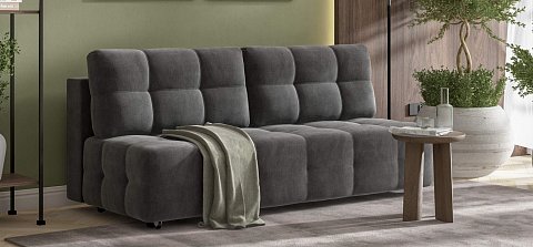 Диван Денди Мини велюр Монолит серый 2