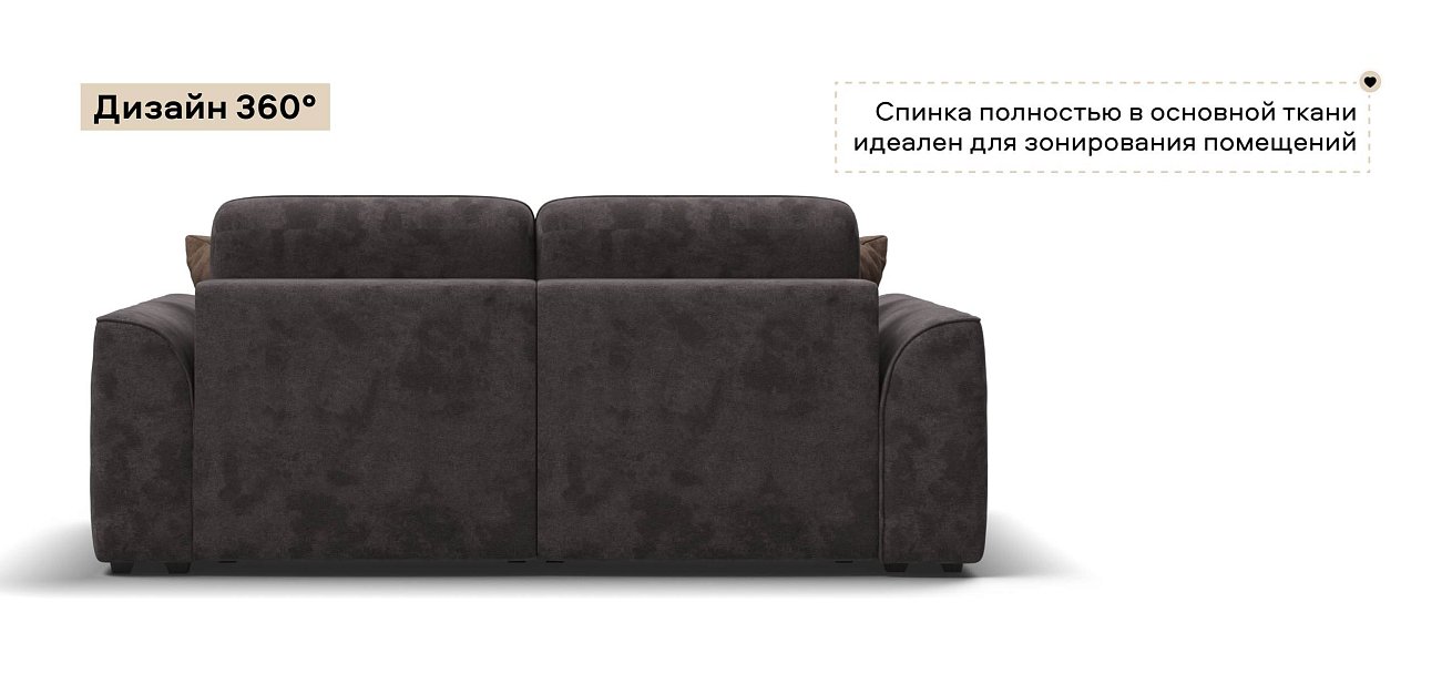 Диван Кинг Модуль велюр Алькантара серый