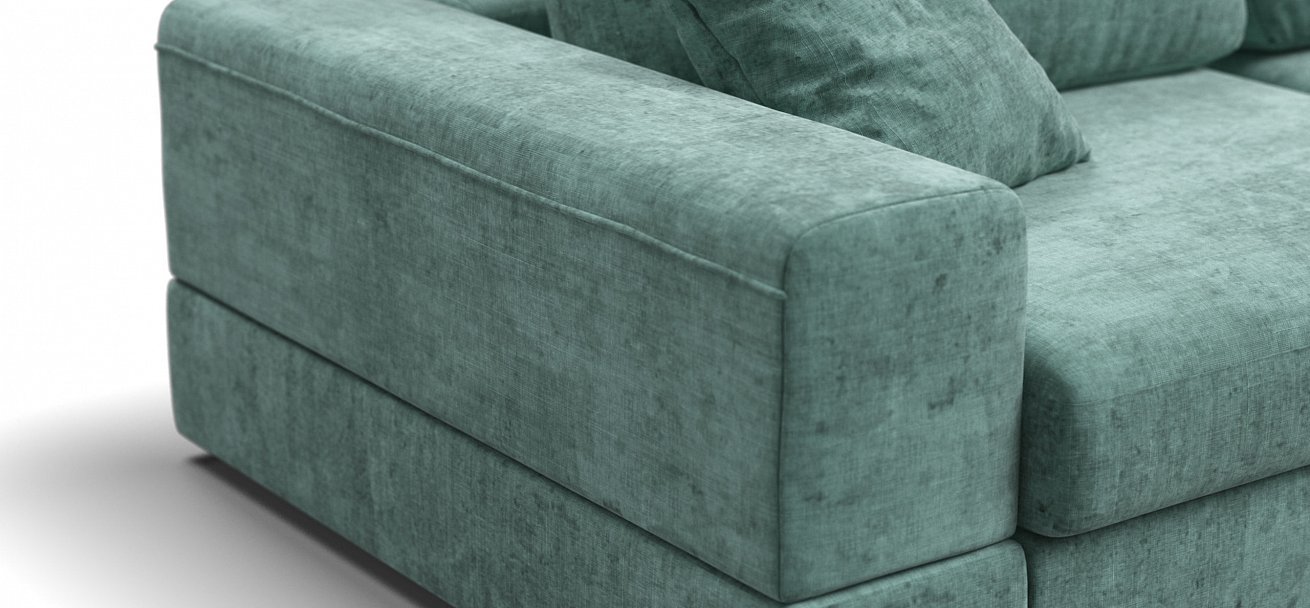 П-образный диван-кровать Босс Модуль Шенилл Глосс минт