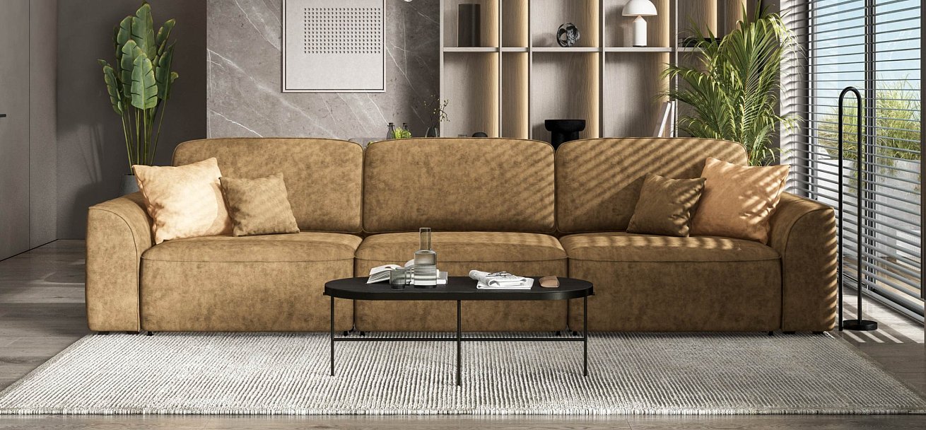 Диван Кинг Макс велюр Роял тауп