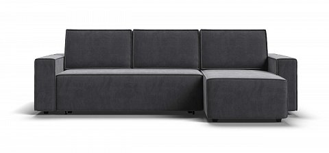 Угловой диван Норд велюр Монолит серый 1